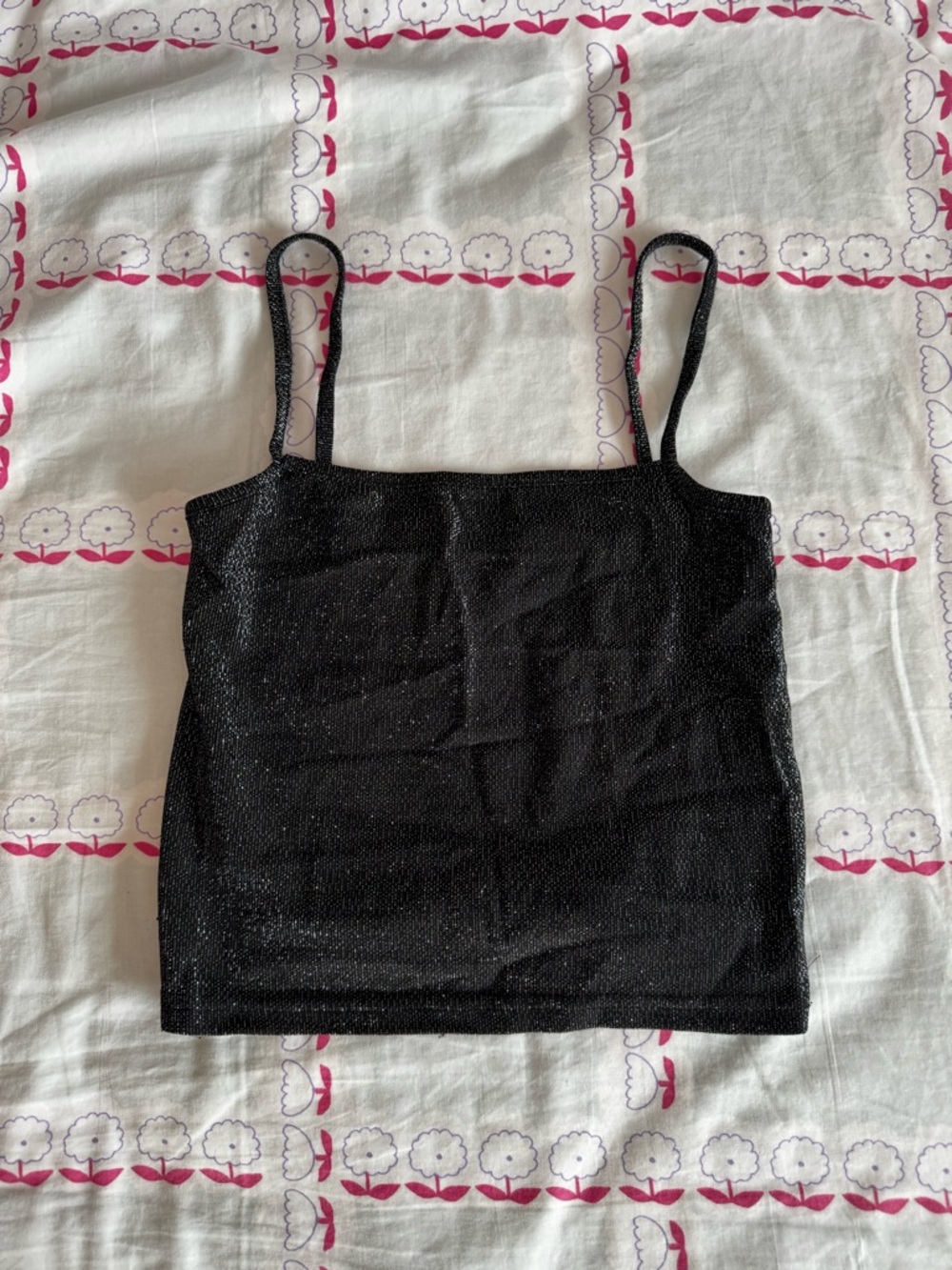 UO Black Sparkle Cami Tank